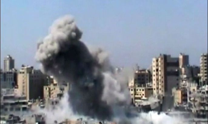 القوات السورية تقصف كفر سوسة وداريا بدمشق