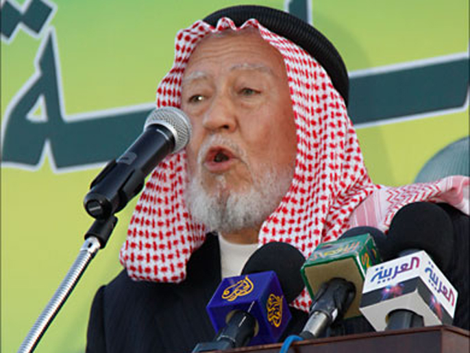 ‪‬ حمزة منصور أمين عام جبهة العمل الإسلامي(الجزيرة)