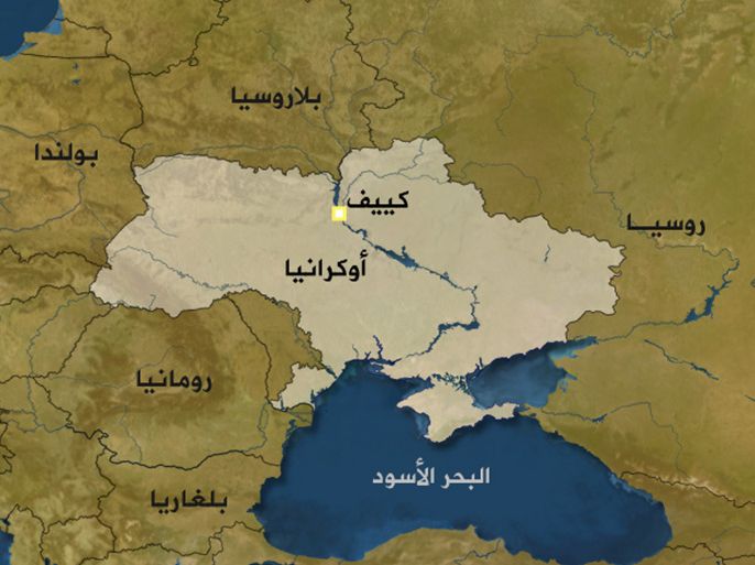 خريطة أوكرانيا - قديمة الرجاء عدم الاستخدم