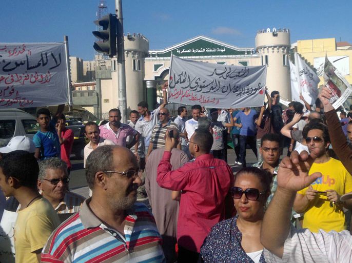 فشل المظاهرات المناوئة للرئيس المصري بالإسكندرية