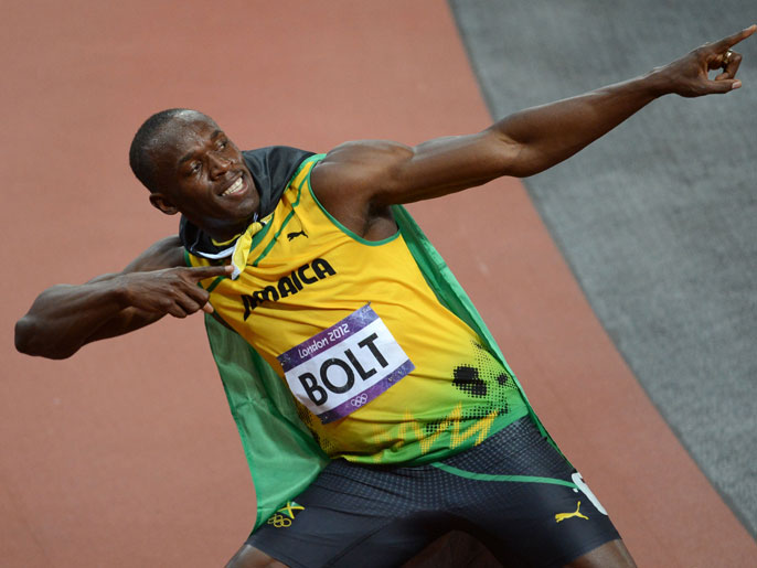 ‪الجامايكي أوساين بولت نقش اسمه بأحرف من ذهب في تاريخ الأولمبياد‬ (الفرنسية)