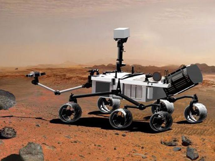 المسبار "كيريوسيتي" يفتت صخرة على كوكب المريخ باستخدام الليزر