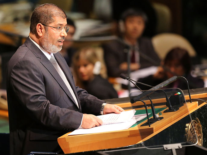 ‪‬ مرسي: العدوان يؤدي إلى عدم الاستقرار(الفرنسية