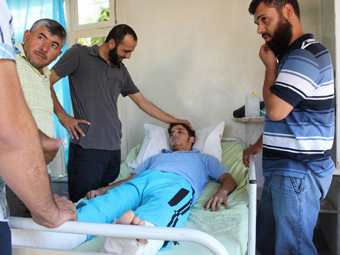 صالح يزور الجرحى في مشفى بكيليس