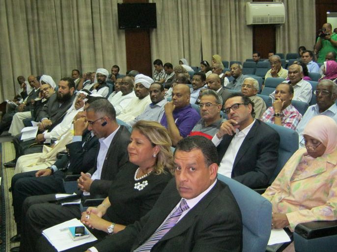 جانب من حضور مؤتمر "النوبة بين التهميش ووعود الرئيس" بالقاهرة