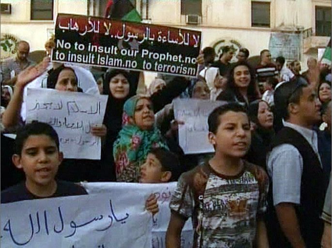 احتجاجات على الفيلم المسئ في بنغازي