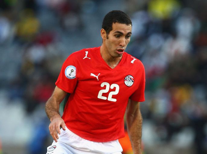 BLOEMFONTEIN, SOUTH AFRICA - JUNE 15: Mohamed Aboutrika of Egypt in action during the FIFA Confederations Cup match between Brazil and Egypt at The Free State Stadium on June 15, 2009 in Bloemfontein, South Africa. (Photo by Laurence Griffiths/Getty Images)
