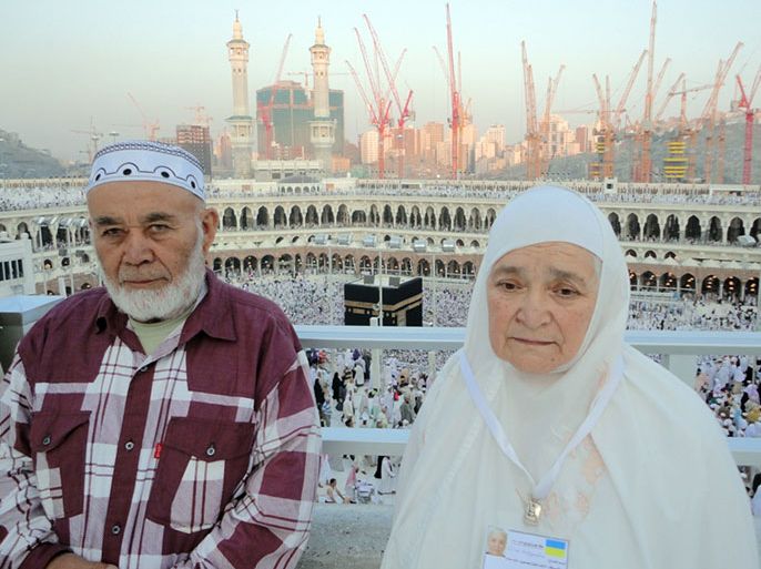 أحد الحجاج التتار مع زوجته في مكة - مسلمون حرموا من الحج قرنا - محمد صفوان جولاق – كييف