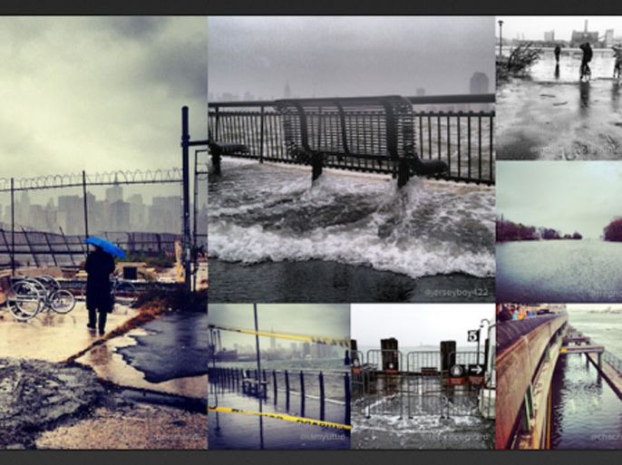 مشاركة 800,000 صورة عن إعصار ساندي على إنستاجرام