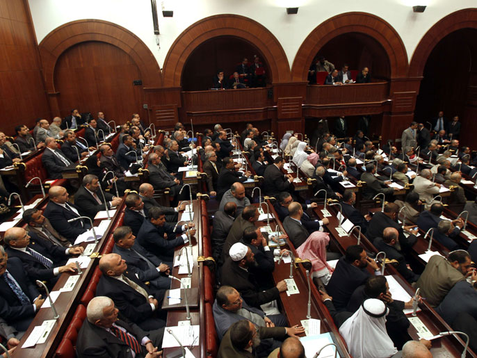 ‪سلطة التشريع انتقلت إلى مجلس الشورى مع سريان الدستور الجديد‬ (الفرنسية)