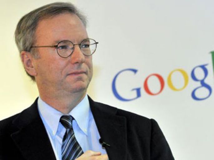 google executive chairman eric schmidt is seen during a news conference at the main office of google korea in seoul on november 8, 2011. schmidt said that he has asked the south korean president and top telecommunication regulator to take a cue from countries with more lax rules on the internet.