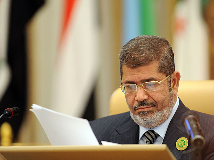 ‪مرسي يدعو لإنهاء حكم النظام السوري‬ (الفرنسية)