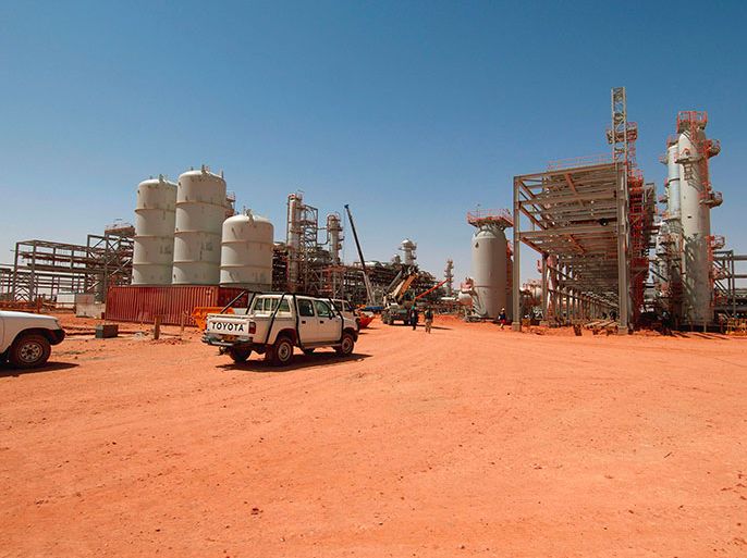 File photo of the gas field in Amenas, Algeria in this handout photo provided by Scanpix April 19, 2005