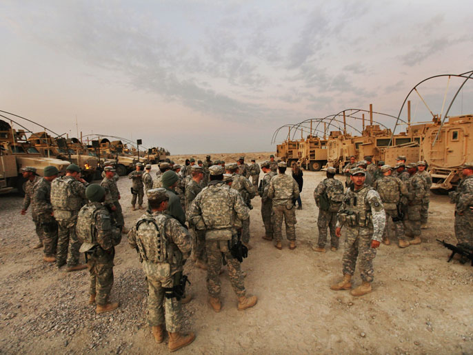 ‪جنود أميركيون خلال مهمة سابقة في العراق‬  (الأوروبية)