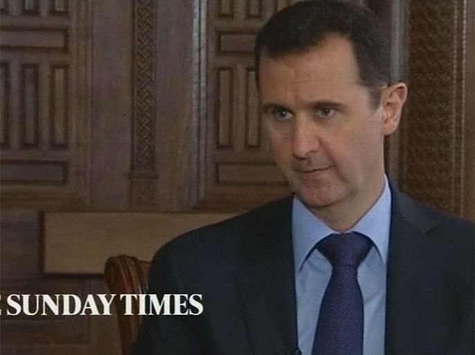 الأسد لا يرى في تنحيه حلاً للأزمة السورية
