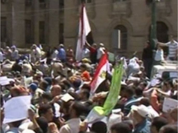 تظاهرات تدعو لإستقلال القضاء بمصر