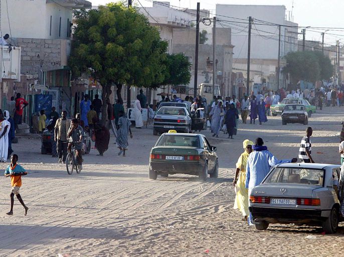 (FILE) A busy Mauritanian main street in the capital Nouakchott 08 November 2003. In this desert town bordering the Sahara, streets are mostly sandy with tarmac being a rare exception. EPA/NIC BOTHMA