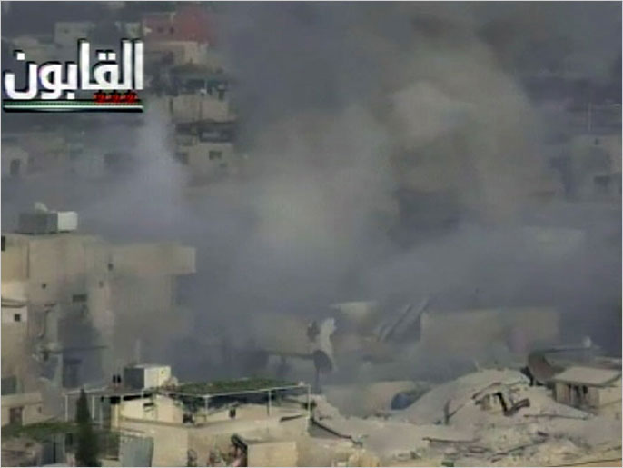 ‪القوات النظامية تواصل قصفها المكثف لحي القابون تمهيدا لاقتحامه‬ (الجزيرة)