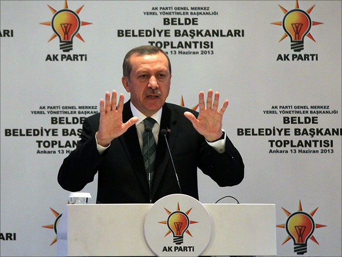 أردوغان قال إن الاحتجاجات أتت نتيجة لمخطط خارجي وداخلي (الفرنسية)