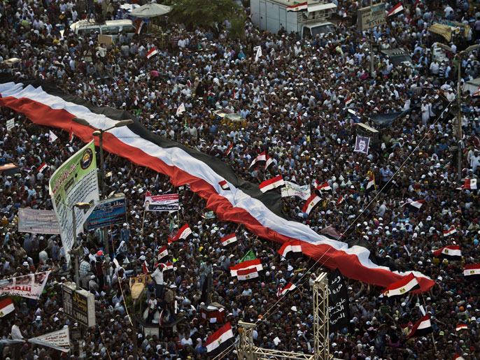 ‪من مسيرات مساندة للرئيس مرسي‬ (الفرنسية)