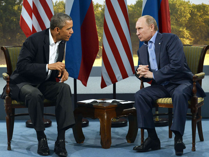 بن ديفد: بوتين (يمين) على خلاف أوباما يعرف كيف يحقق إنجازات (الفرنسية-أرشيف)