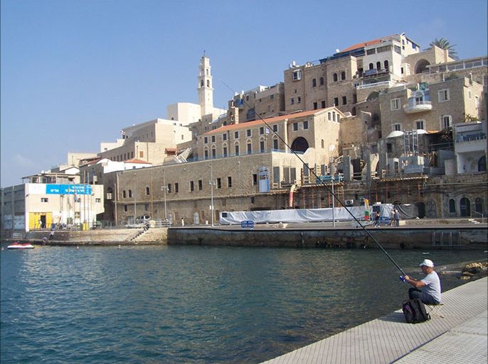 مدينة يافا من جهة البحر المتوسط
