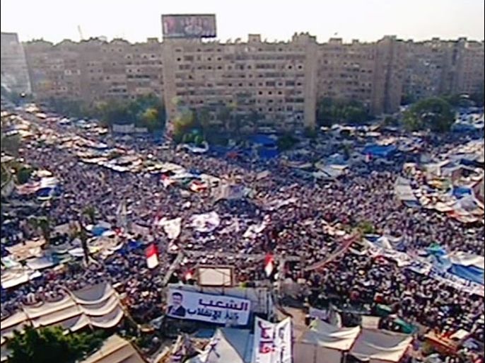 التظاهرات في ميدان رابعة العدوية