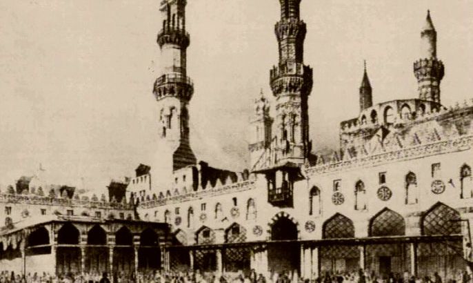 بالهجري - صورة فنية للمسجد الأزهر
