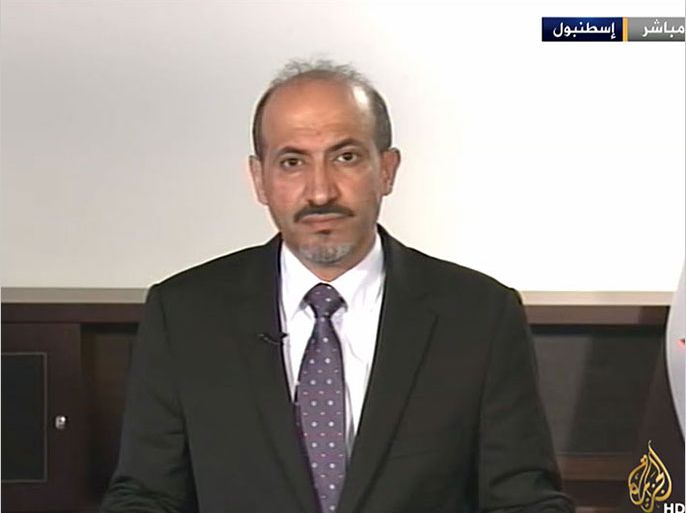 رئيس الائتلاف الوطني لقوى الثورة والمعارضة السورية أحمد الجربا