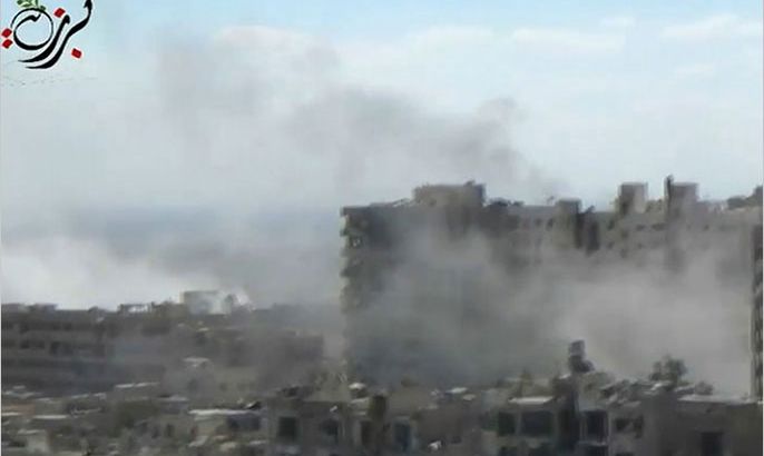 غارات جوية لقوات النظام على برزة وجوبر