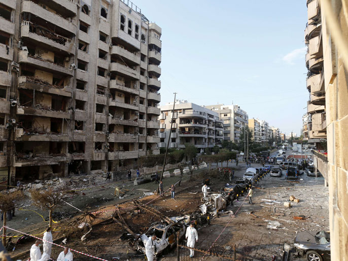 المباني القريبة من السفارة الإيرانية في بيروت تعرضت لأضرار كبيرة (الفرنسية)