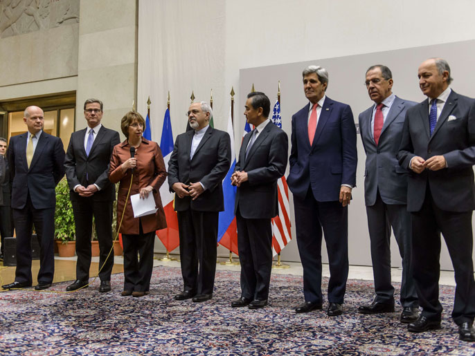 ممثلو الدول الست الكبرى توصلوا إلى اتفاق مرحلي مع إيران في جنيف (لفرنسية)