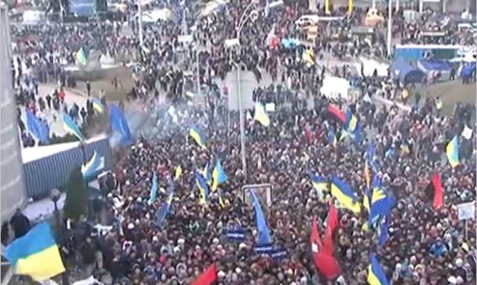 دعم أميركي للحركة الاحتجاجية الأوكرانية