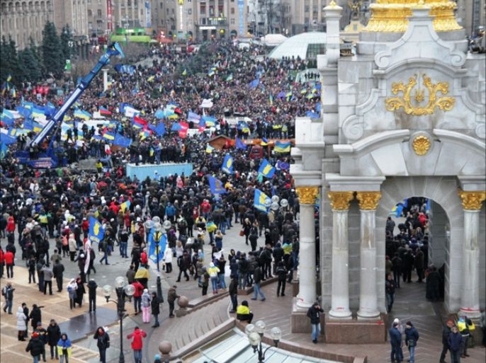 من مظاهرات العاصمة كييف يوم الأحد - سبق إرسالها (6).jpg