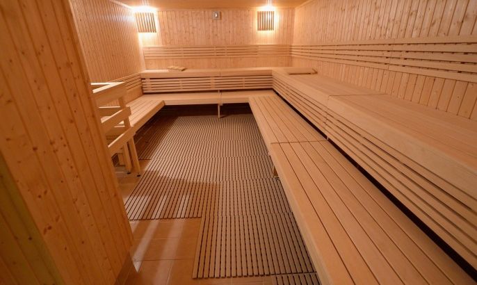 LOS ANGELES, CA - JUNE 05: A sauna is shown inside the purification center at the Church of Scientology community center in the neighborhood of South Los Angeles on June 5, 2013 in Los Angeles, California.
