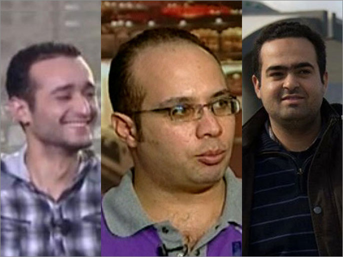 محمد عادل وأحمد ماهر وأحمد دومة وصف الحكم ضدهم بأنه سياسي (الجزيرة-أرشيف)