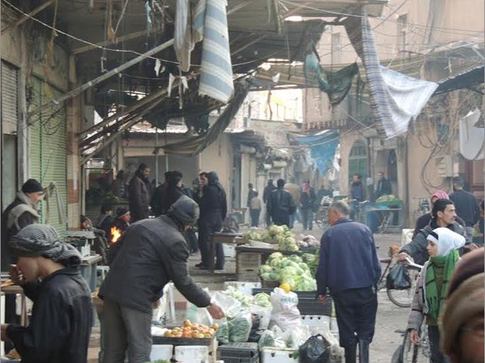 بعض الخضروات المتوفرة في أسواق عربين في الغوطة الشرقية