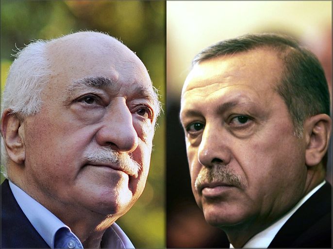 كومبو بين رئيس الوزراء التركي رجب طيب أردوغان ورجل الدين فتح الله غولن