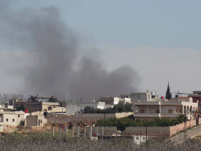 ‪القصف المتواصل على بلدات ريف حماة‬  (الجزيرة)