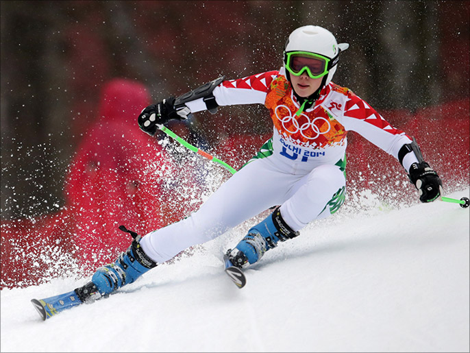 المغربية كنزة التازي جاءت في المركز الـ62 من سباق التعرج العملاق في التزلج الألبي (الأوروبية)