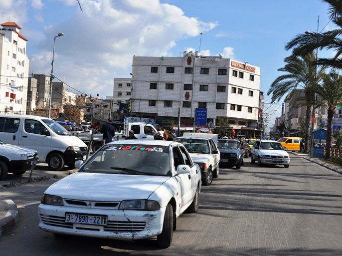 موقف سيارات الساحة وسط مدينة غزة