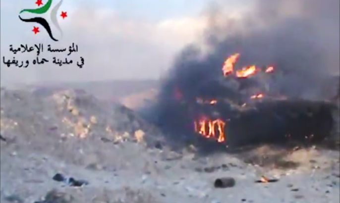 احراق الدبابات بعد تحرير كتيبة الدبابات في مورك بريف حماة الشمالي