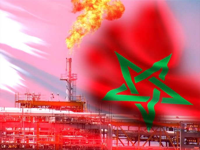 تصميم عن انتاج النفط في المغرب