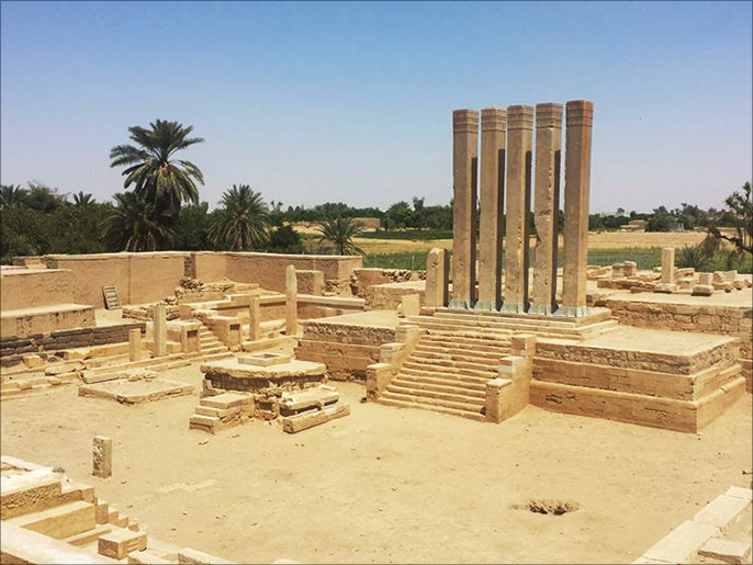 ‪الجزء الكبير من معبد بران ظل مدفونا تحت الرمال حتى 1977‬ (الجزيرة)