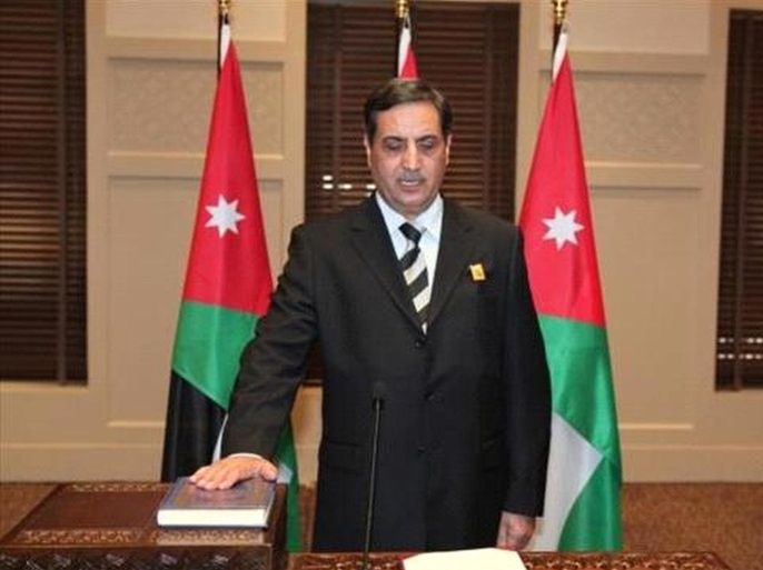 This undated photo released by the Jordanian state news agency PETRA shows Fawaz al-Etan, the Jordanian ambassador in Libya, during his oath when he was appointed to be the ambassador in Libya in Amman, Jordan. Masked gunmen abducted the Jordanian ambassador in the Libyan capital early Tuesday, April 15, 2014, officials said, the latest in a wave of abductions in the North African nation still plagued by lawlessness more than two years after the ouster of dictator Moammar Gadhafi.(AP Photo/PETRA)
