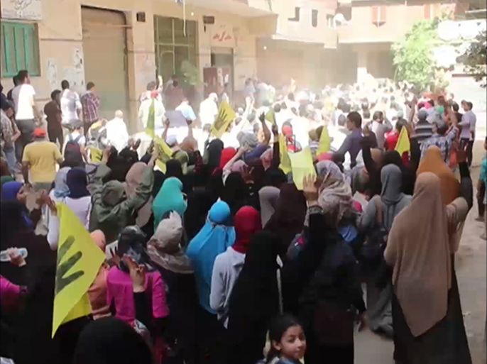 مظاهرات رافضة للانقلاب في أنحاء القاهرة الكبرى