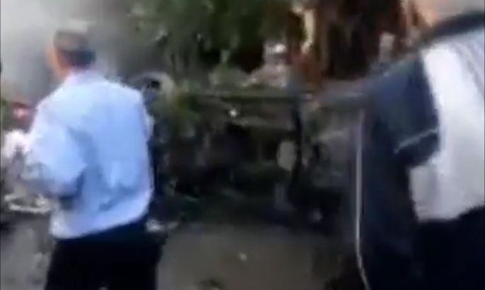 انفجار سيارة مفخخة في حي كرم اللوز بحمص