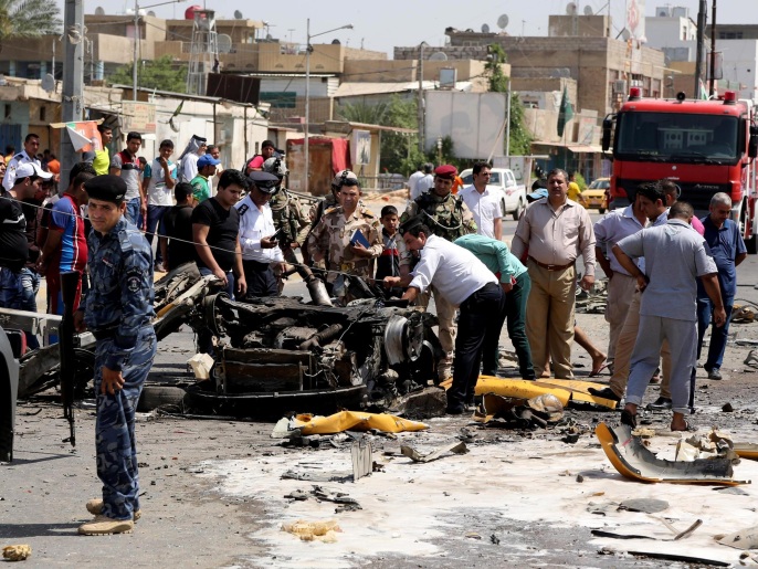 تفجير سابق لسيارة مفخخة بمدينة الصدر في بغداد (أسوشيتد برس-أرشيف)