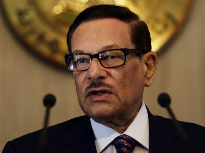 Safwat el-Sherif, Secretary-General of the ruling National Democratic Party (NDP), speaks about final nominations for party candidates in the midterm elections to the Shura Council during a news conference at the Presidential palace in Cairo in this May 9, 2010 file photo. The leadership of Egypt's ruling National Democratic Party resigned on February 5, 2011, state television said. The outgoing leaders include Sherif, 77, who has been powerful in the Egyptian establishment since the 1960s and is a pillar of the old guard. Picture taken May 9, 2010.