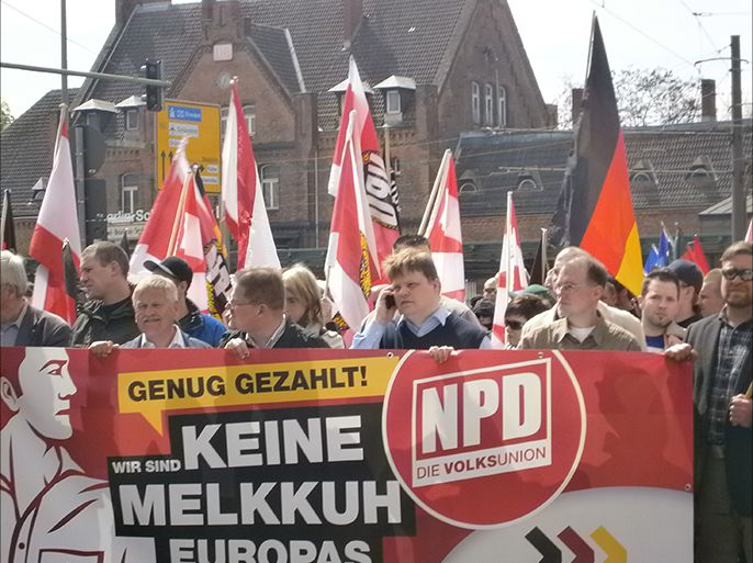 الحزب القومي اليميني الألماني حصل على مقعد واحد بالبرلمان الأوروبي . الجزيرة نت